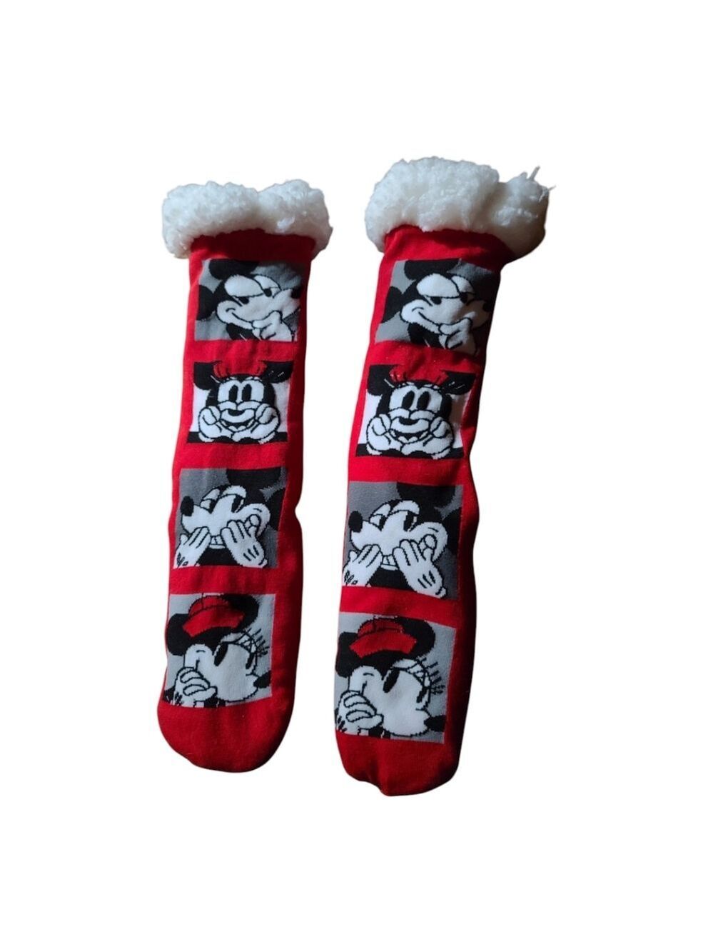Disney Minnie Mouse Fuzzy Slipper Socks